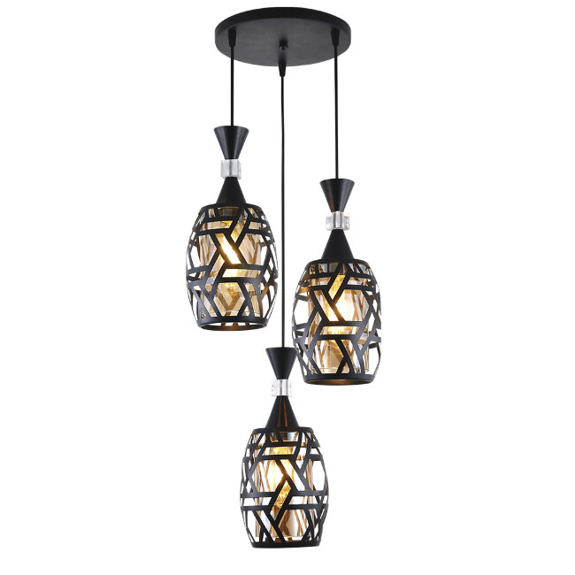 Подвесной светильник Seven Fires Amur SF4042/3P-BK-AM