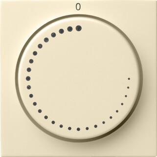 Лицевая панель Gira System 55 регулятора частоты вращения кремовый глянцевый 065201