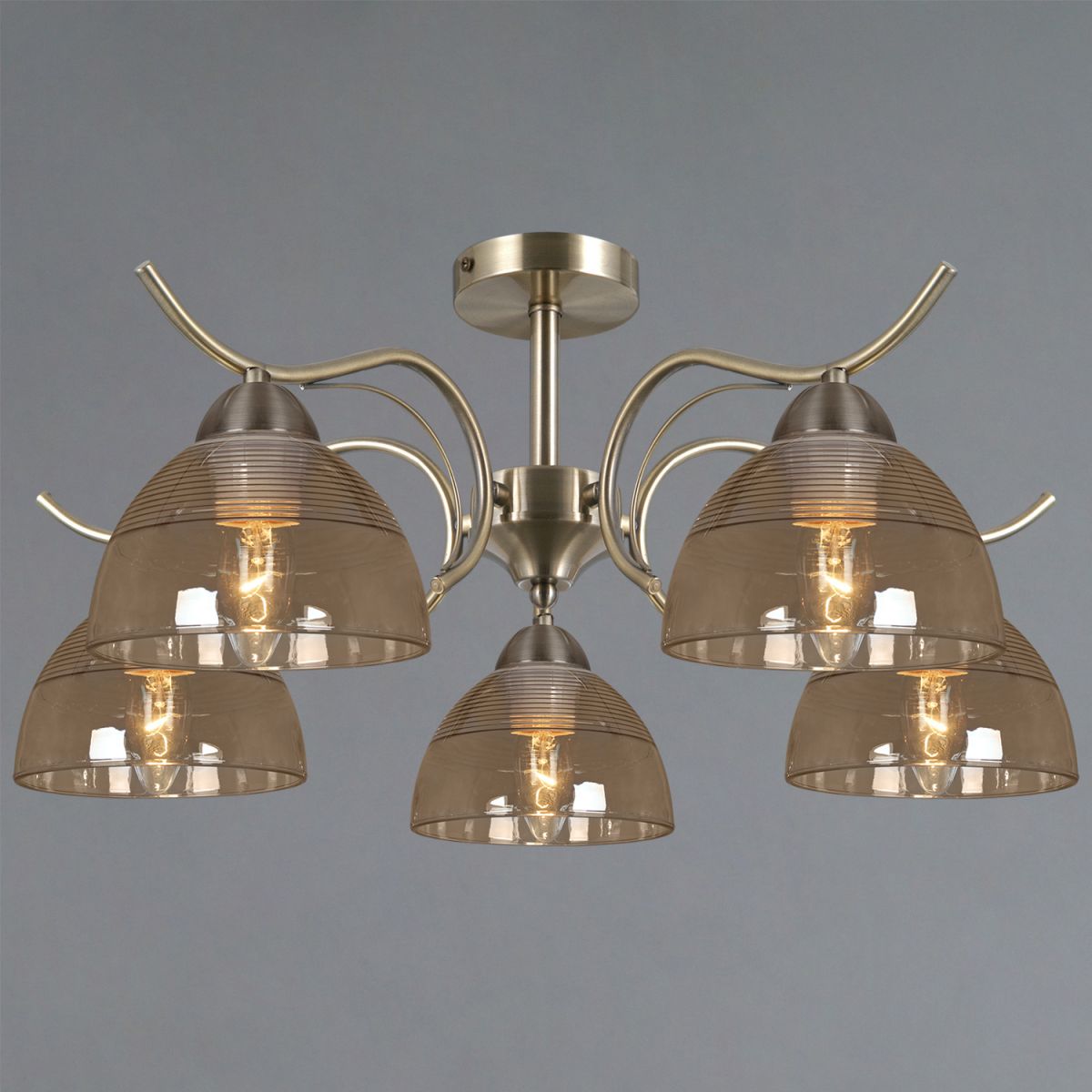 Люстра на штанге Illumico IL0733-5CSQ-25 AB AREZZO