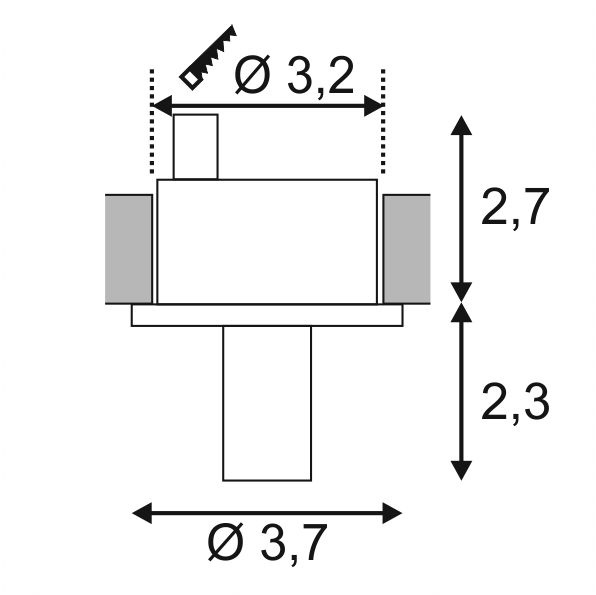 Встраиваемый светодиодный светильник SLV Led Lightpoint 118021