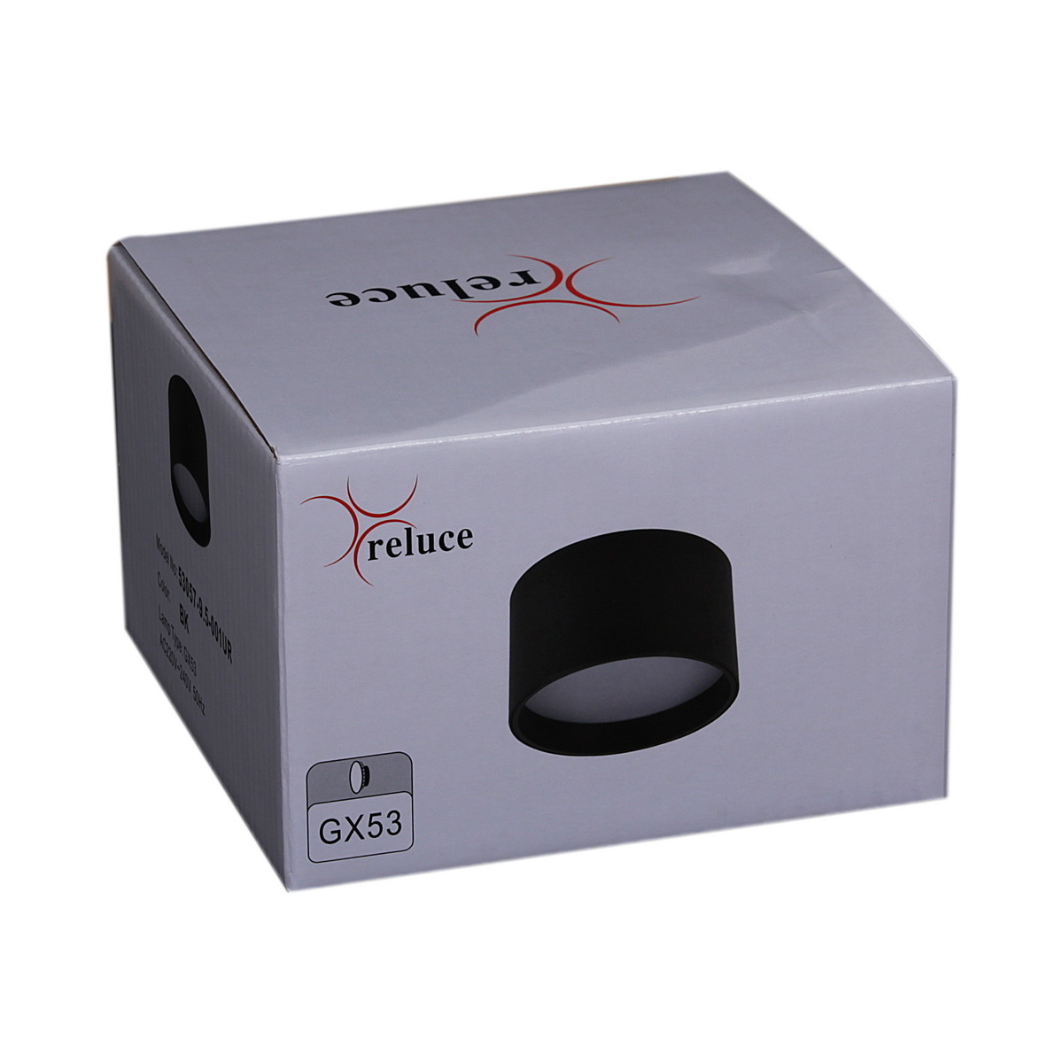 Накладной светильник Reluce 53057-9.5-001UR GX53 BK