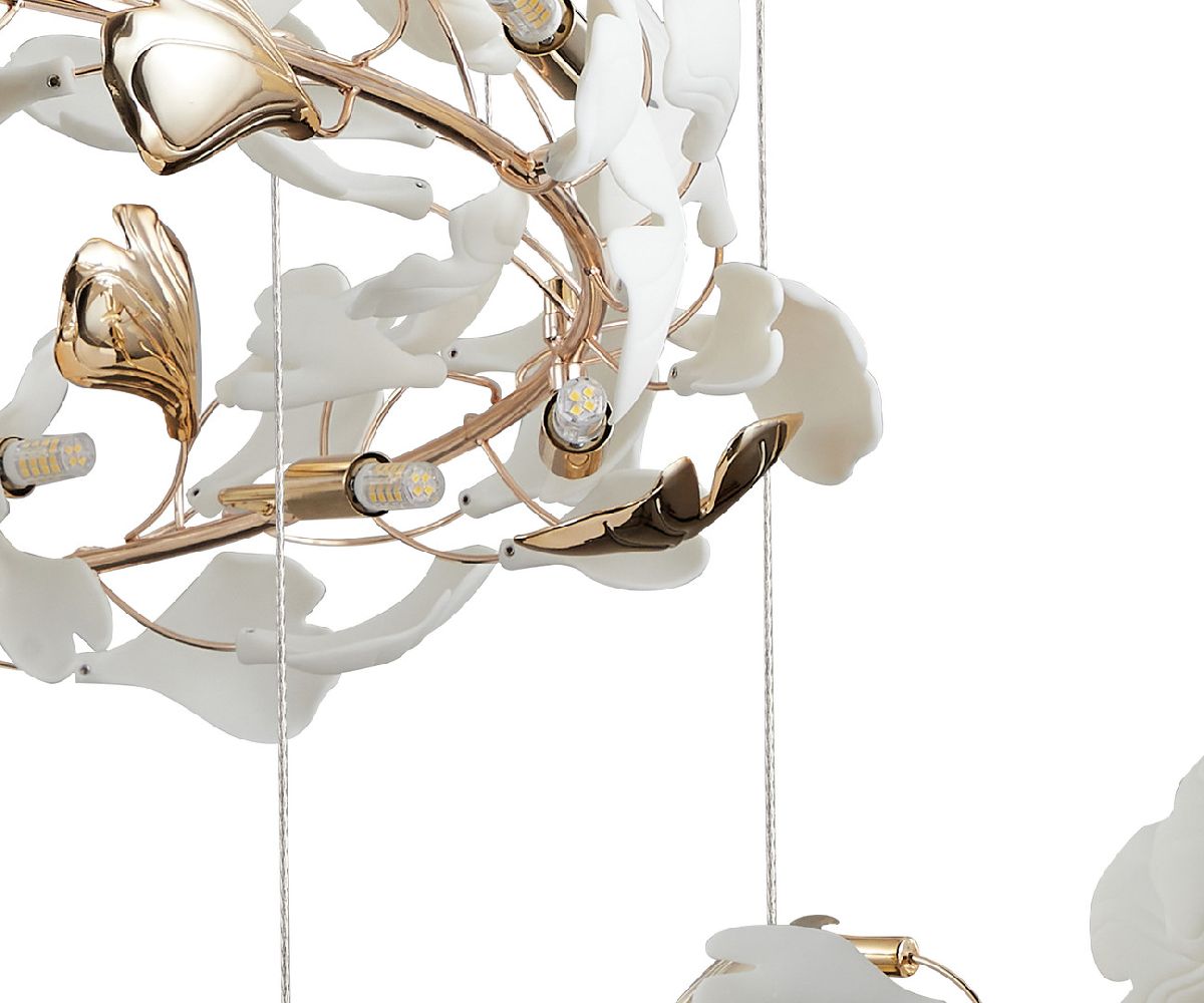 Подвесная люстра Kink Light Сири золото 07868-100+80+60P,33