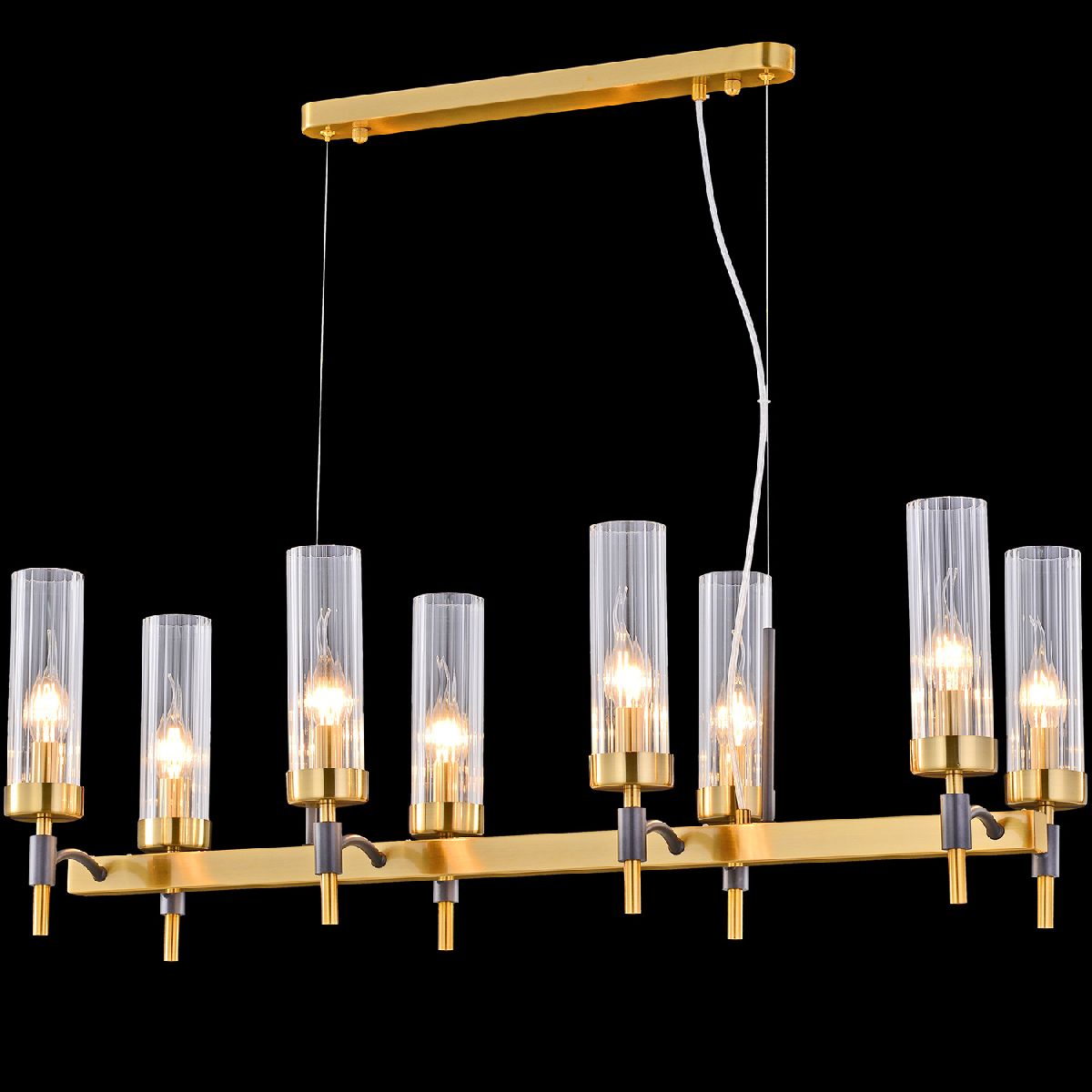 Подвесная люстра Illumico IL5177-8LLS-29 BRASS TUBO