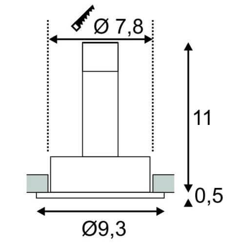 Встраиваемый светильник SLV New Tria Round 113540