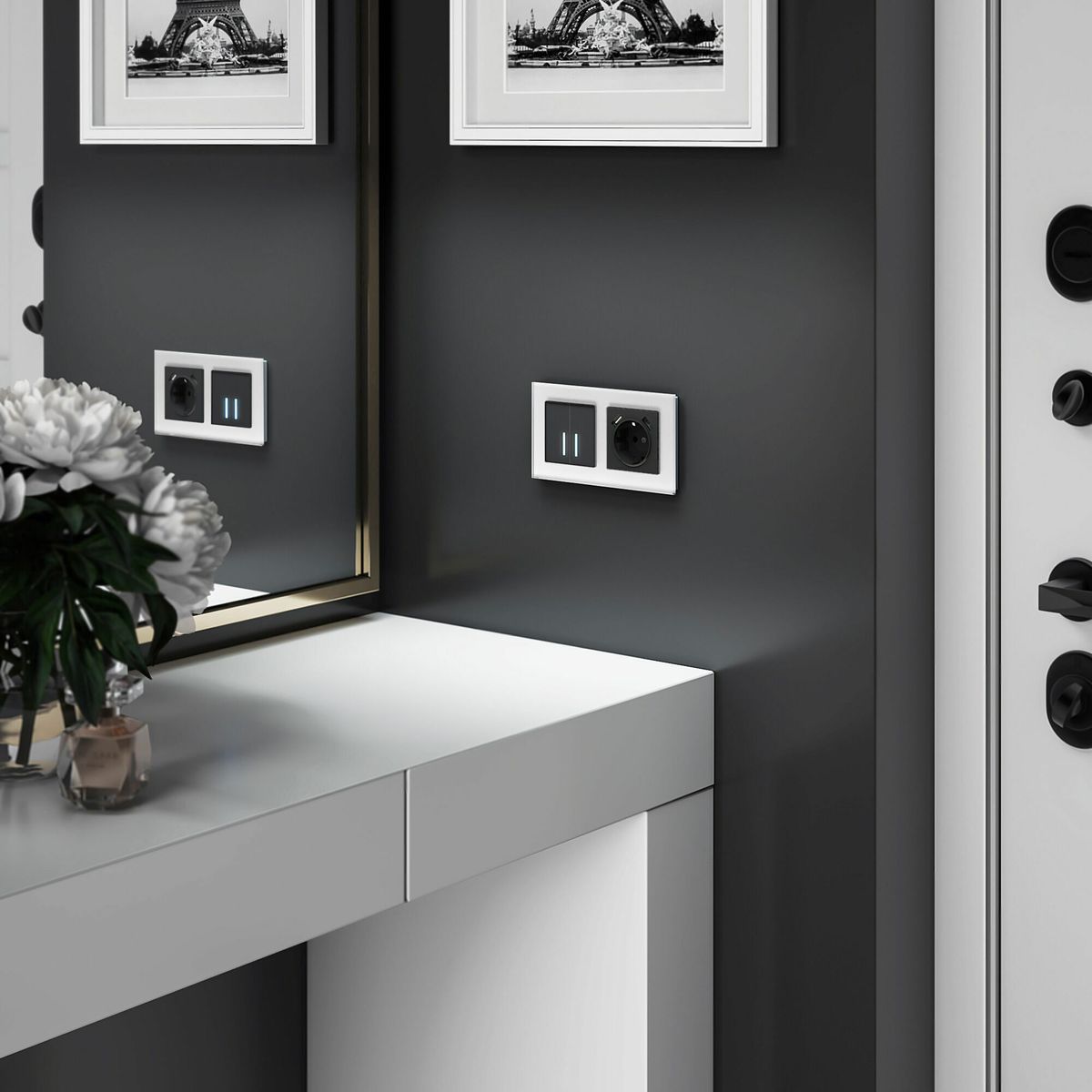 Сенсорный выключатель двухклавишный с подсветкой Werkel 4690389179570 W4520008