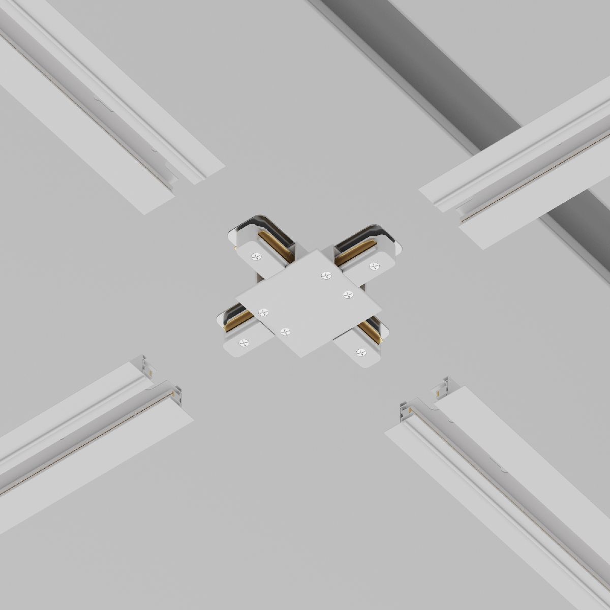 Коннектор X-образный Maytoni Accessories for tracks TRA002CX-11W