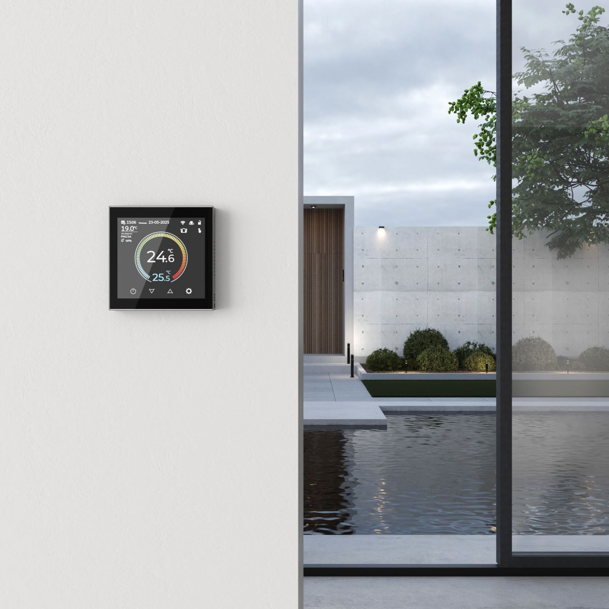 Умный сенсорный терморегулятор с LCD дисплеем Werkel W1851108 4690389217395 a071214