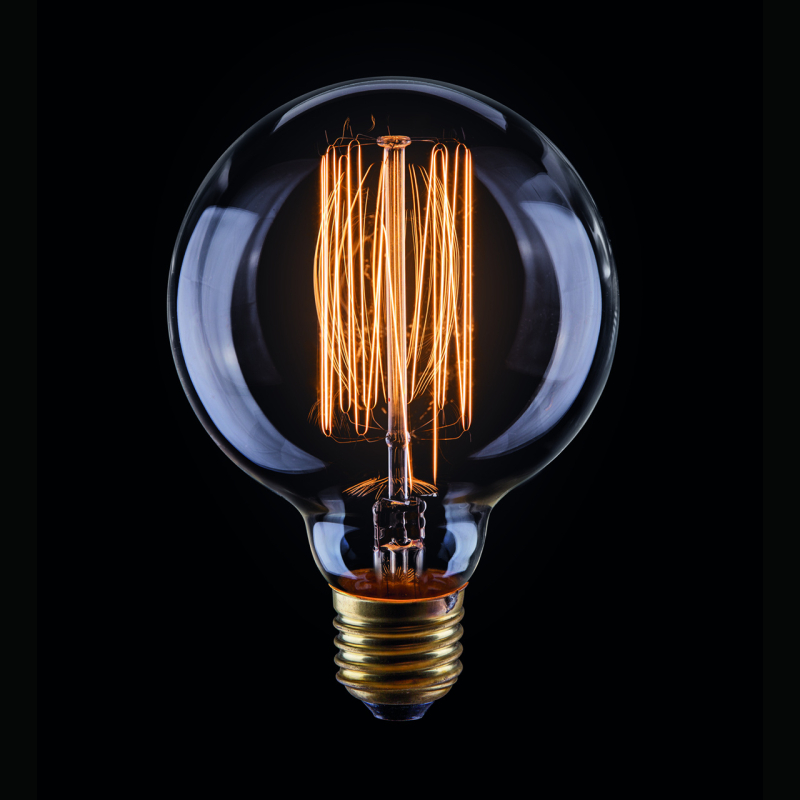 Лампа накаливания Voltega E27 40W шар прозрачный VG6-G80A1-40W 5920