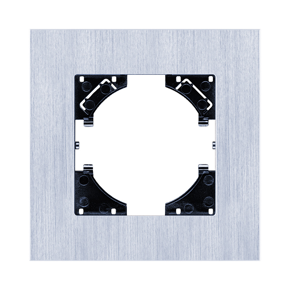 Рамка 1-постовая, серебро Kollinger Reflex AL RA1SR