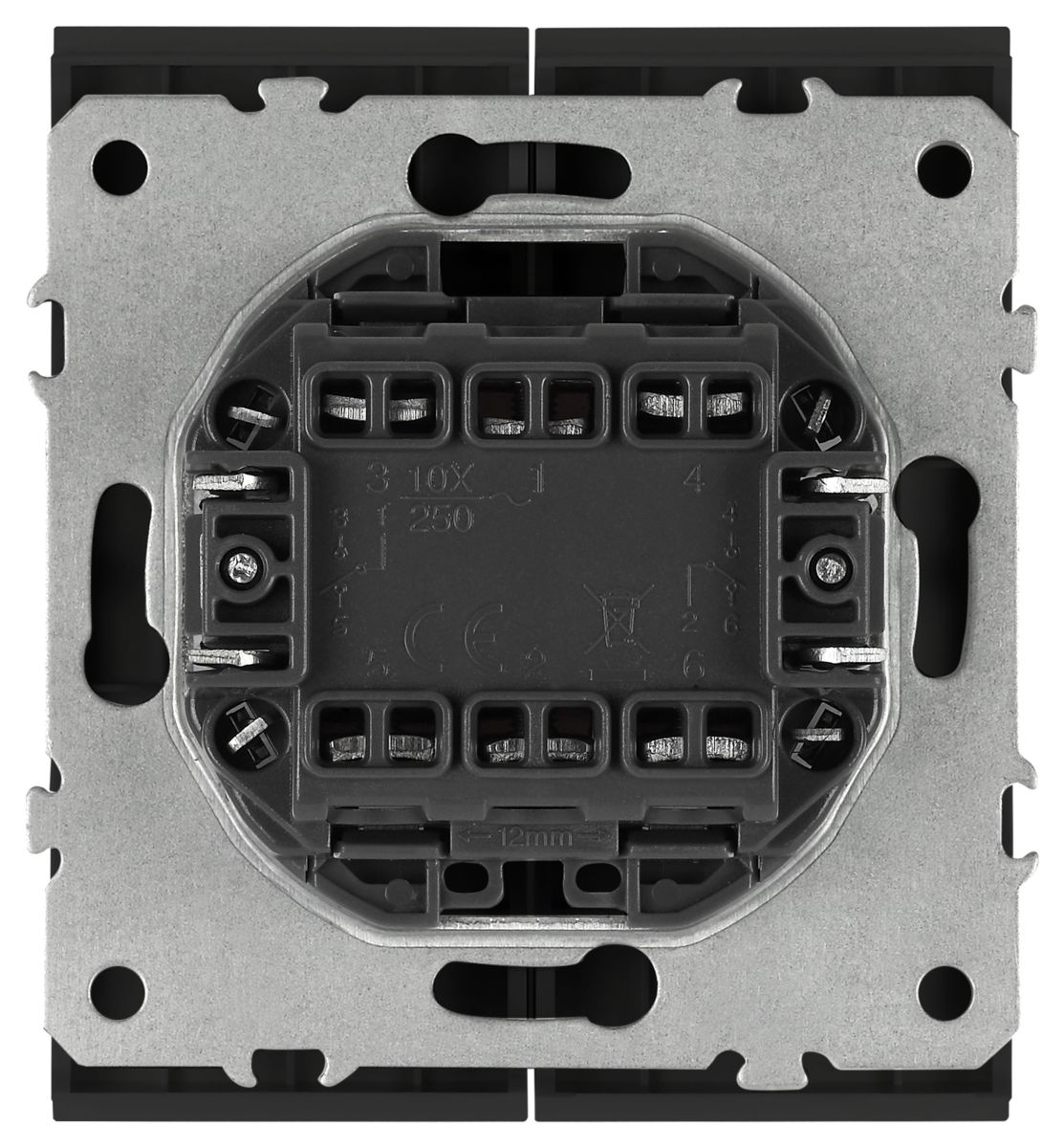 Переключатель Эра Arktik 16-1106-05 двойной 10АХ-250В антрацит Б0070368