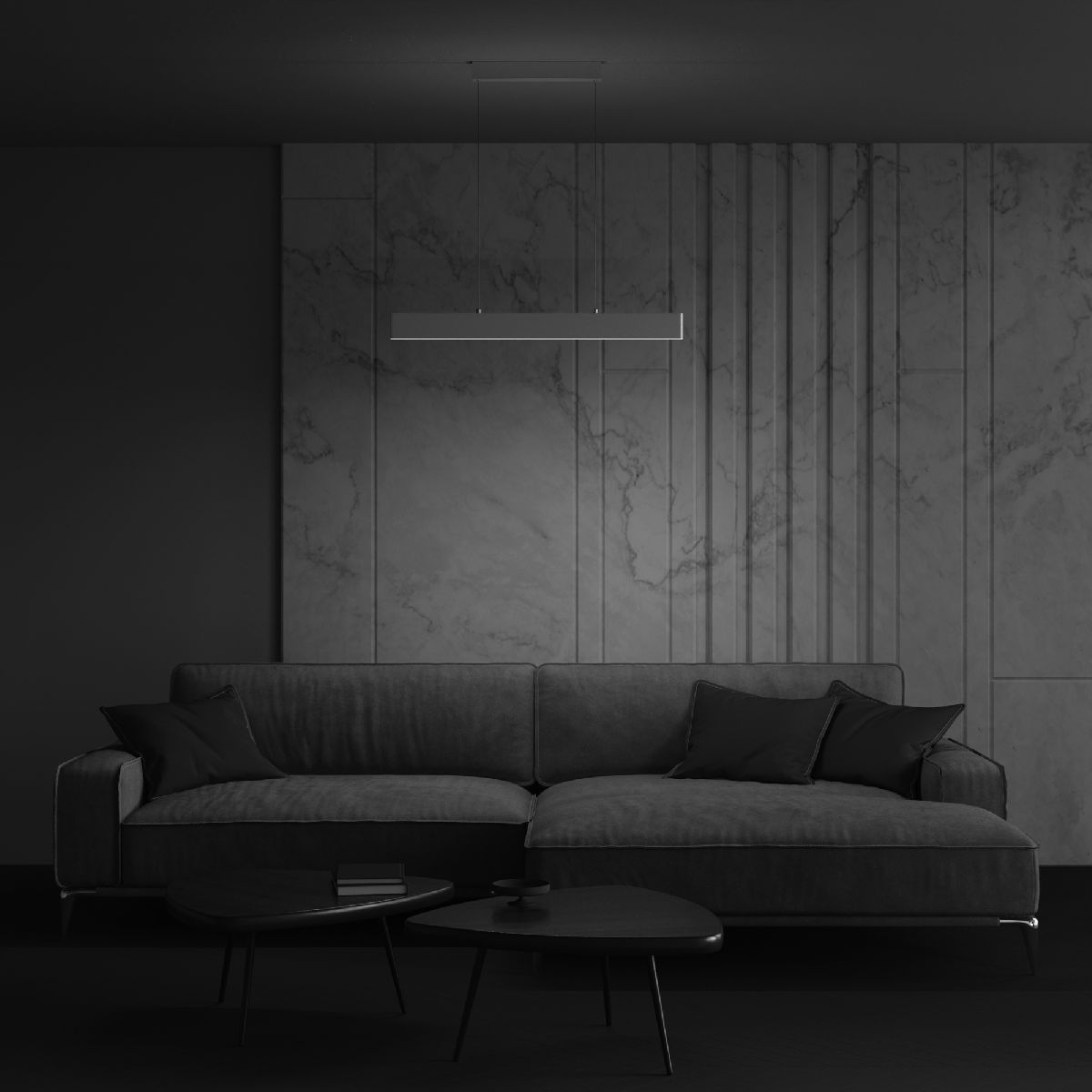 Подвесной светодиодный светильник Maytoni Step P010PL-L23W