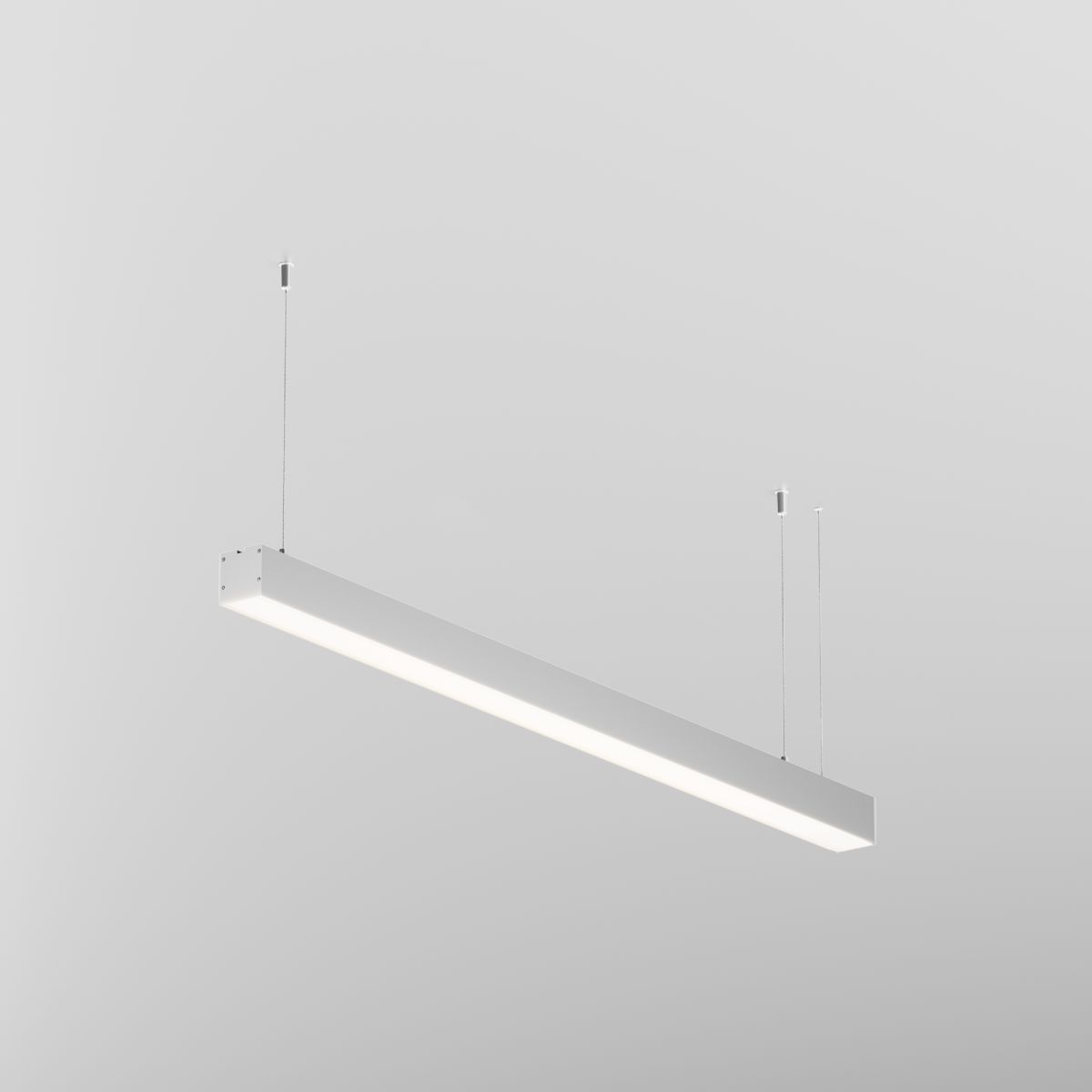 Линейный подвесной светильник Maytoni Technical 3000K 50x50 (Серебро, 1 м) LL312019