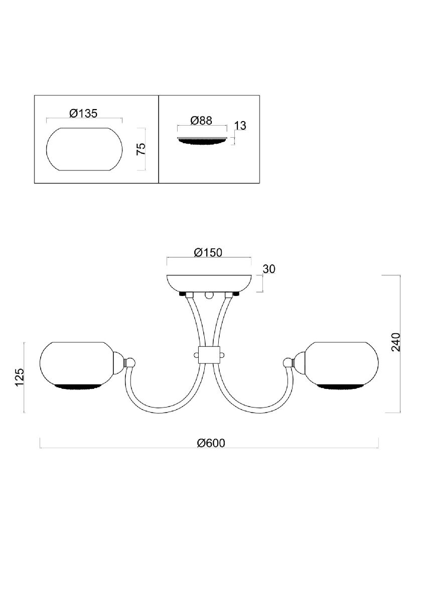 Потолочная люстра Freya Astrid FR5072PL-05WG