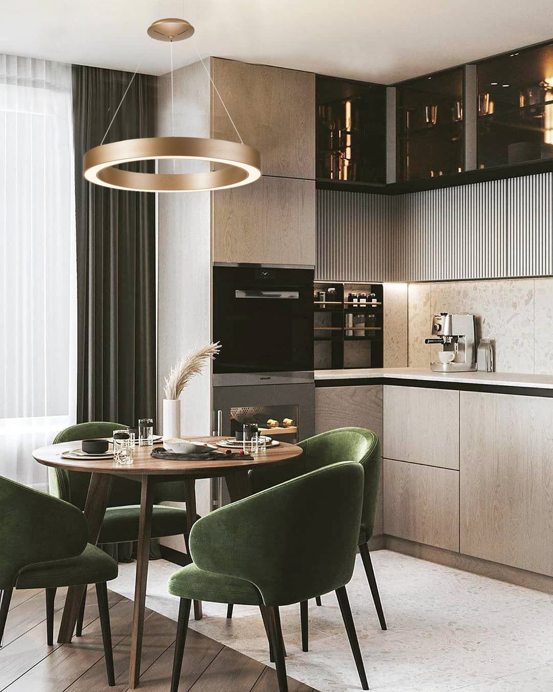 Подвесной светодиодный светильник Milosh tendence 0688CL-60GD