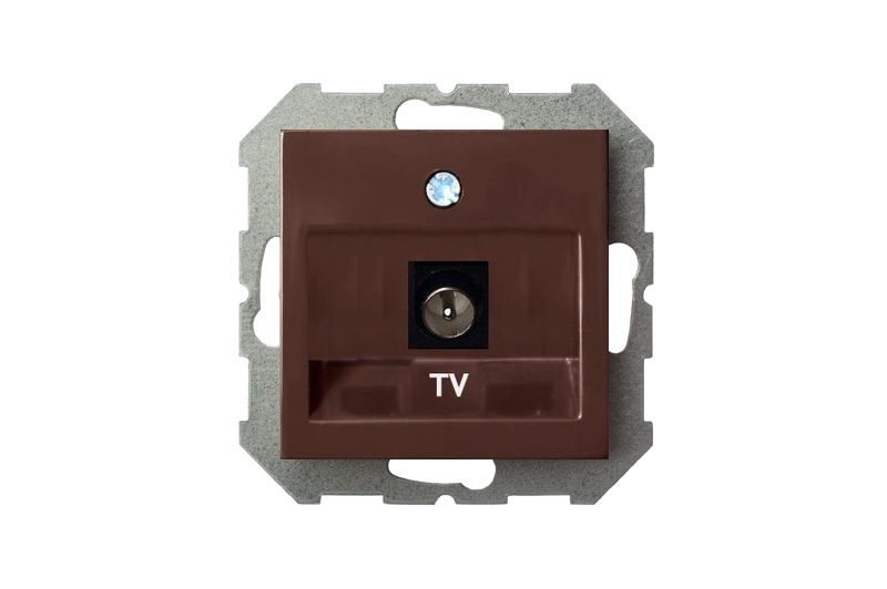 Розетка телевизионная (TV) F-разъем Liregus Epsilon 28-142