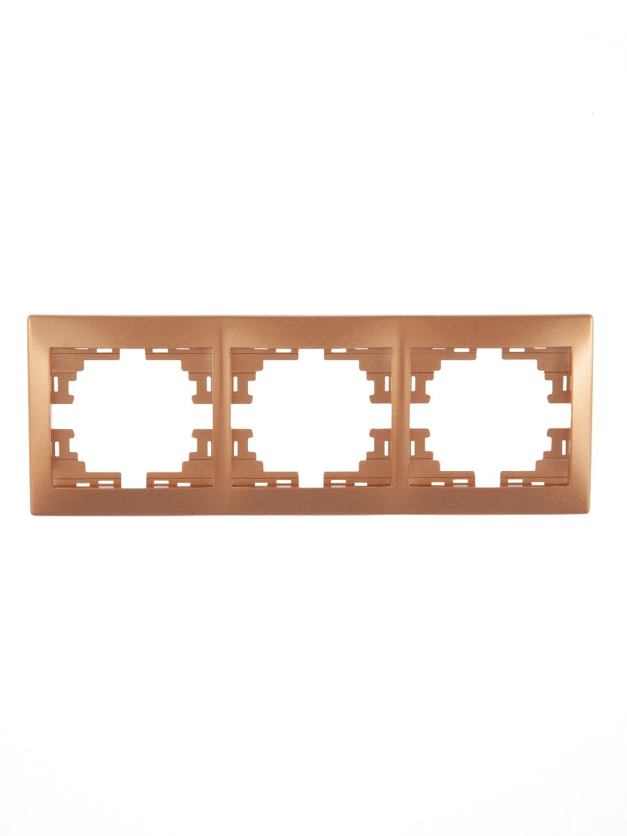 Рамка 3-местная горизонтальная Lezard Mira 701-1300-148