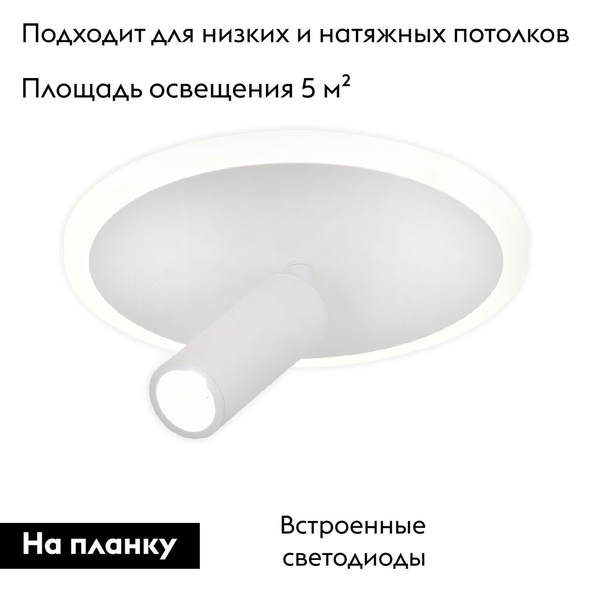 Настенно-потолочный светильник Escada 20046SMA/01LED WH