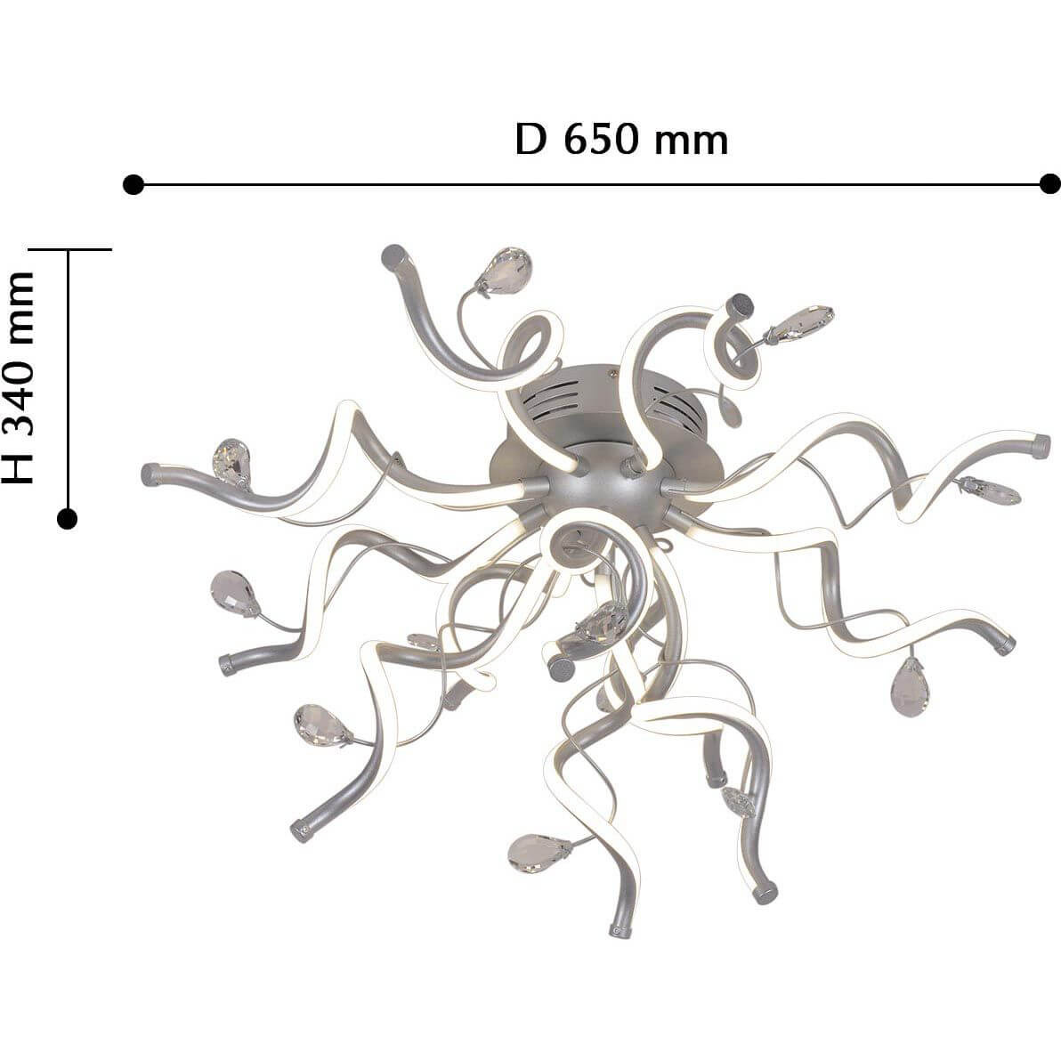 Потолочная светодиодная люстра Favourite Coil 2387-12U
