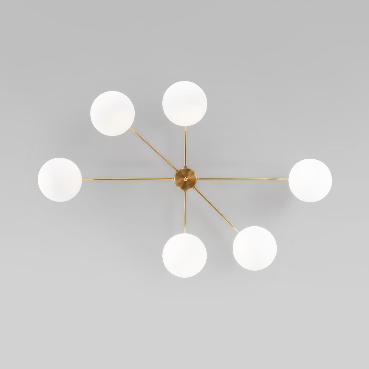 Потолочная led люстра Eurosvet Opaline 70220/6 латунь Smart a065766