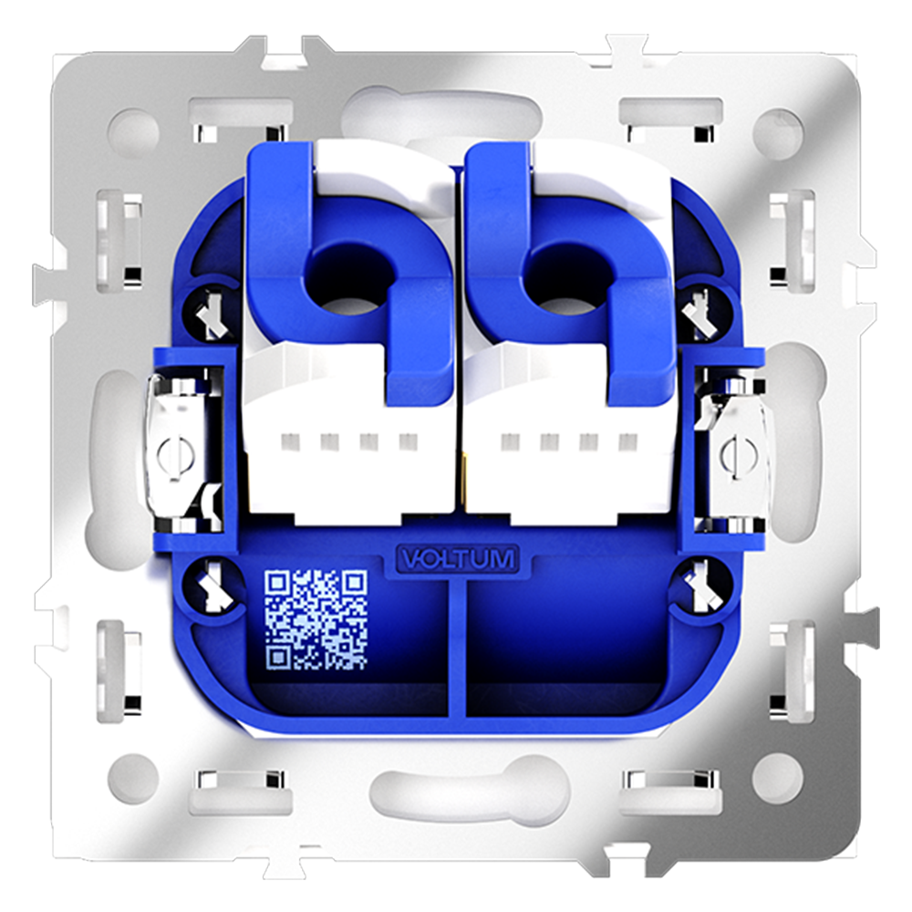 Розетка компьютерная двойная Voltum S70 VLS060202 (белый матовый)