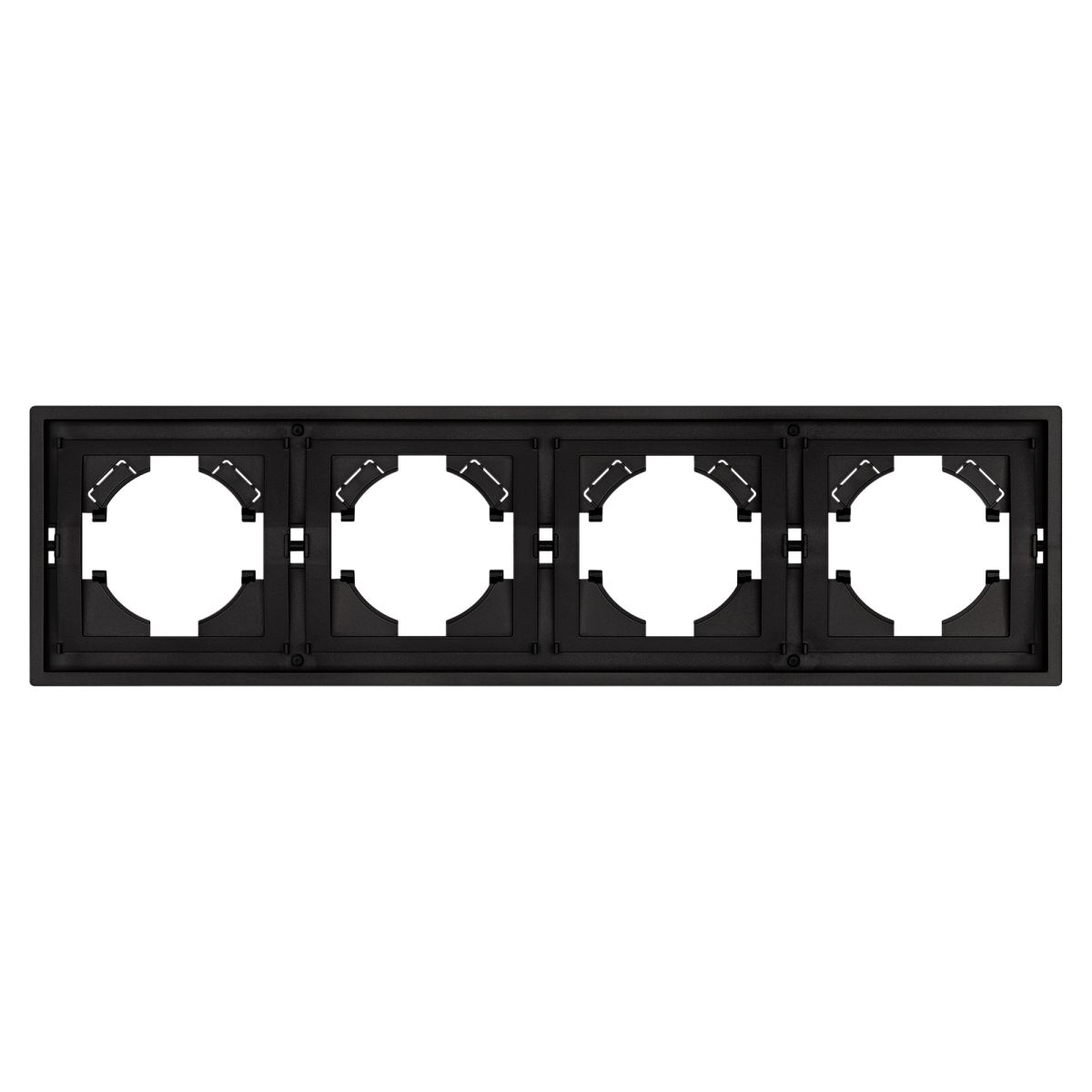 Рамка пластиковая на 4 поста Arlight FRM-TENDO-SFPL-4-BK 054654