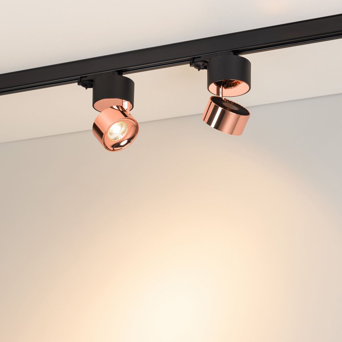 Трековый трехфазный светильник Arlight SP-PLURIO-TRACK-4TR-R77-9W Warm3000 038123