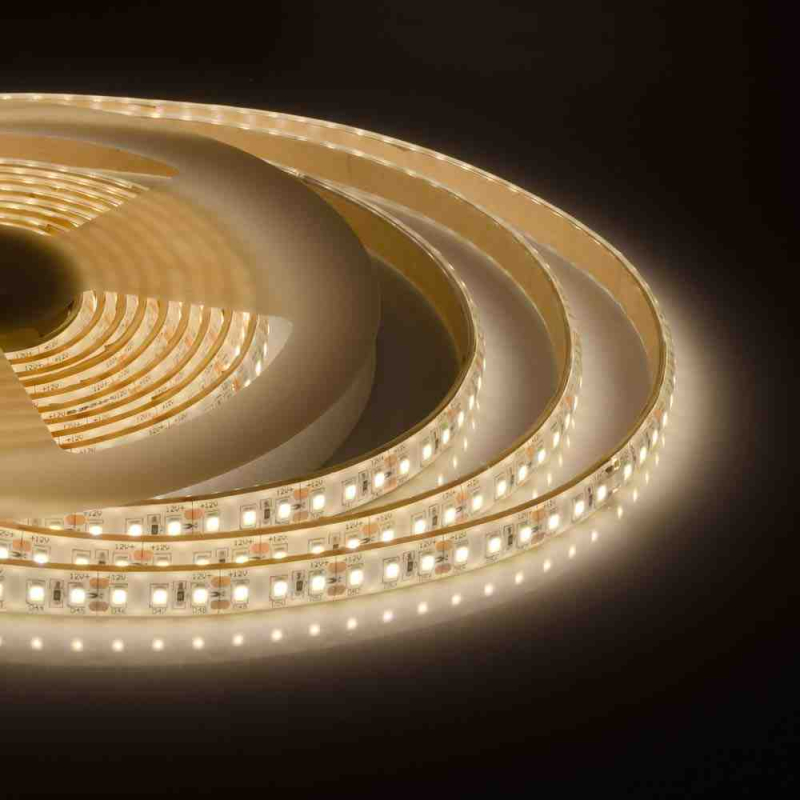 Светодиодная влагозащищенная лента Apeyron 12В 2835 10Вт/м 3000К 1000Лм/м 5м IP68 00-128