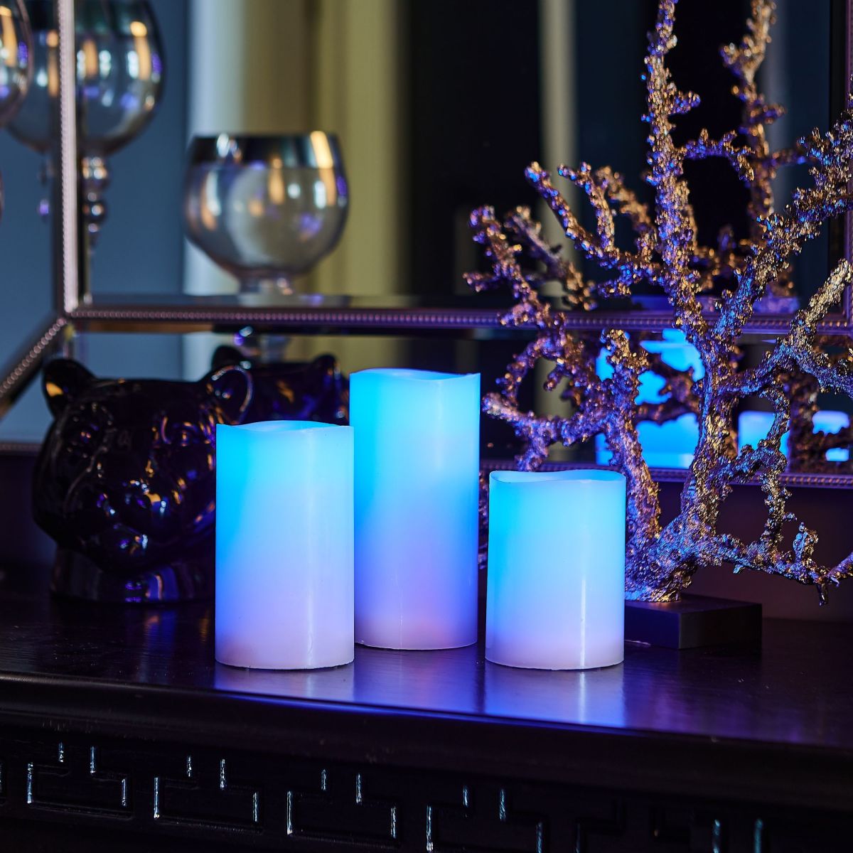 Набор свечей светодиодных Uniel ULD-F052 RGB RC CANDLE SET3 UL-00007259