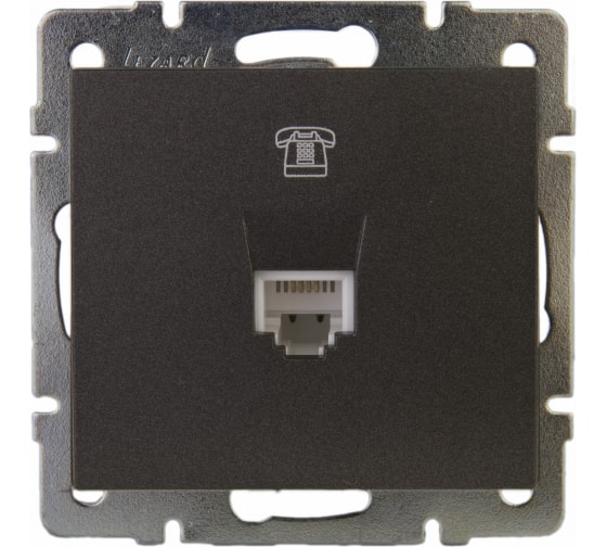 Розетка телефонная евро Lezard Rain 703-4188-137