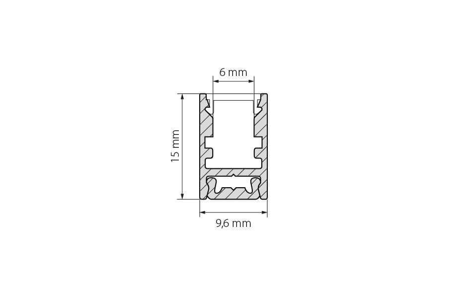 Профиль с экраном Arlight ALU-SWISS-2000 ANOD+FROST 015388