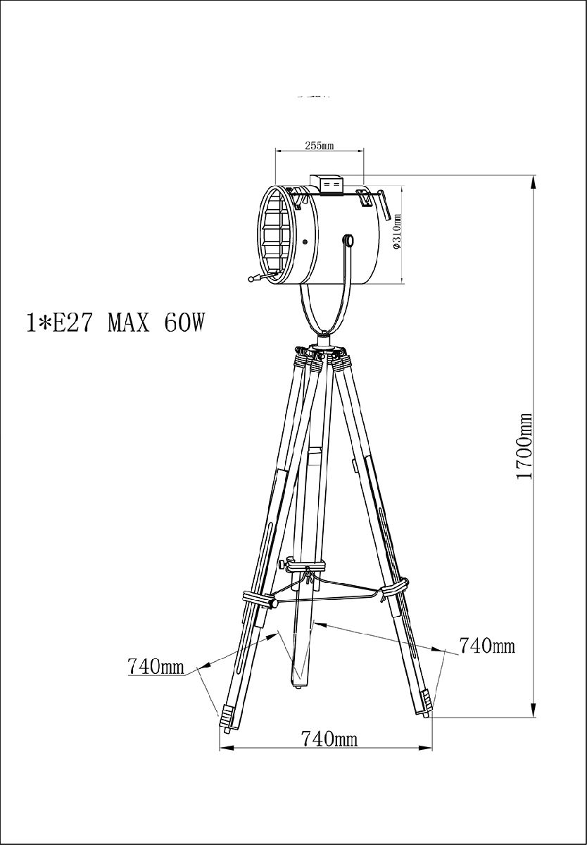 Торшер Garda Decor K2KM018F