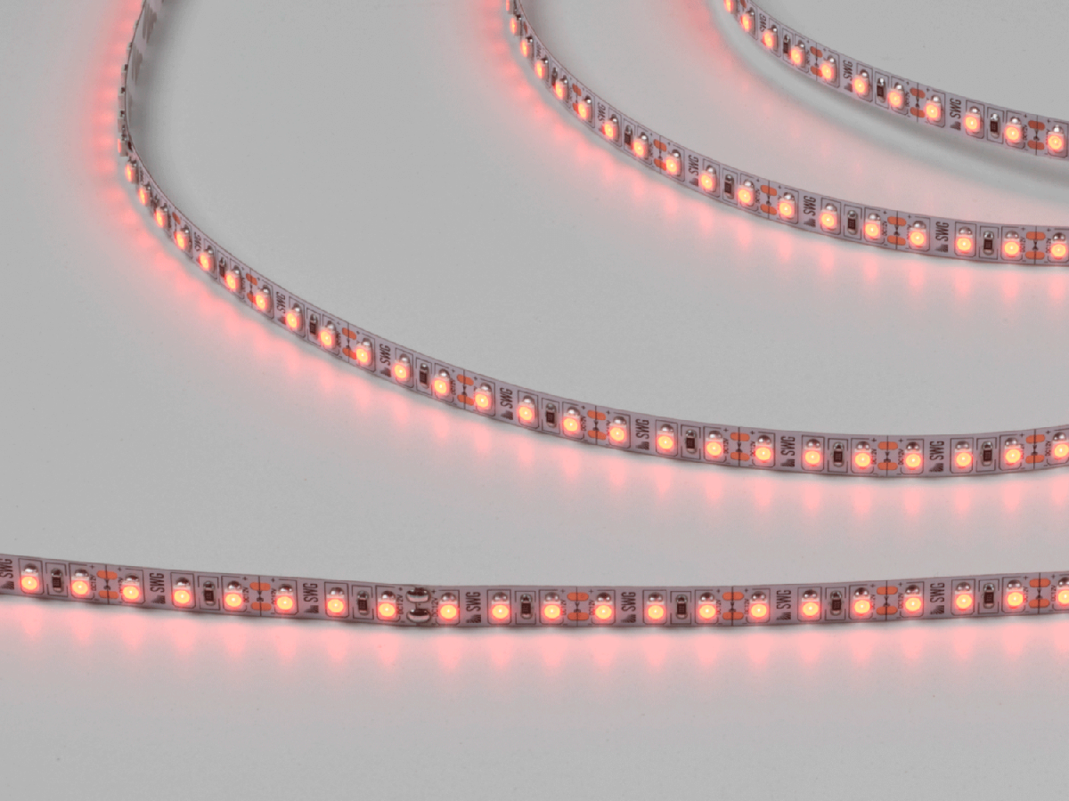 Светодиодная лента SWG Standard 3528 Красный 5м IP20 SWG3120-12-9.6-R-M 00-00009465