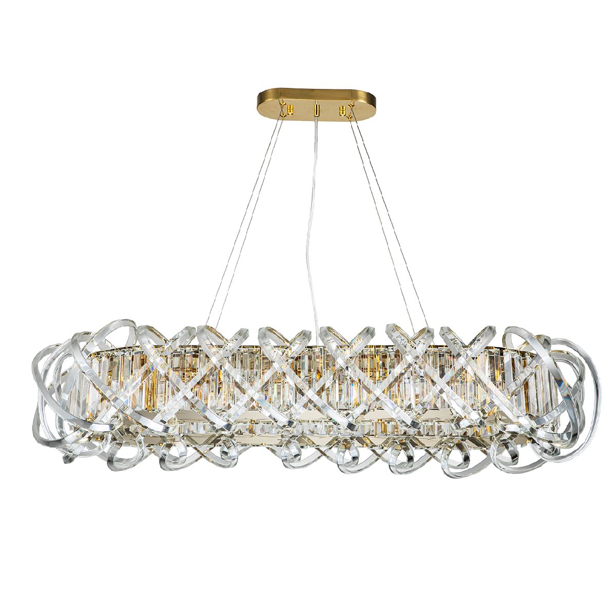 Подвесная люстра Indigo Braccia 12007/12PL Gold V000400