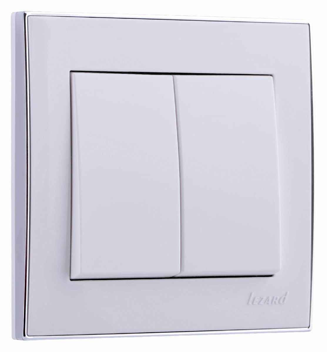 Выключатель двойной Lezard Rain 703-0225-101