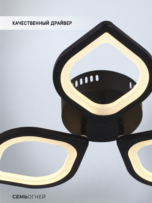 Потолочная люстра Seven Fires Lorea SF5019/3C-BK