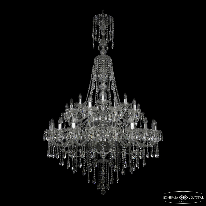 Подвесная люстра Bohemia Ivele Crystal 1415/20+10+5/400/XL-185/2d Ni