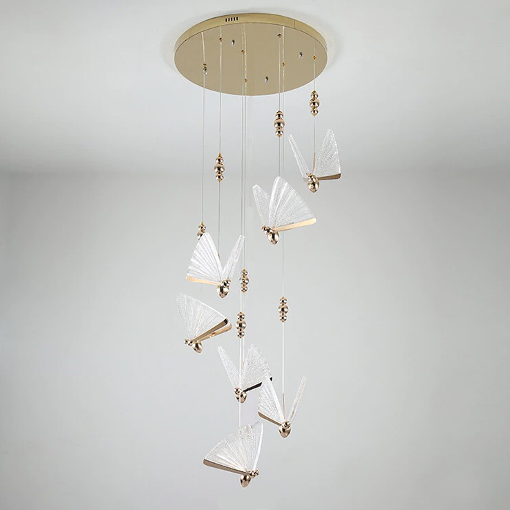 Подвесной светильник Delight Collection Butterfly OM8201008-7 rose gold