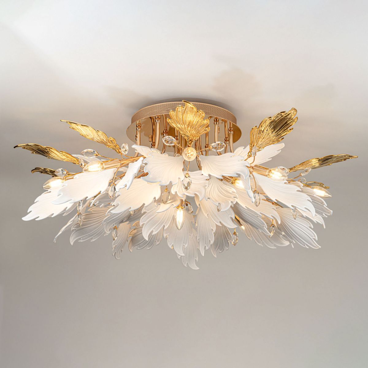 Потолочная люстра флористика Modelux ML.6869.1000 GD