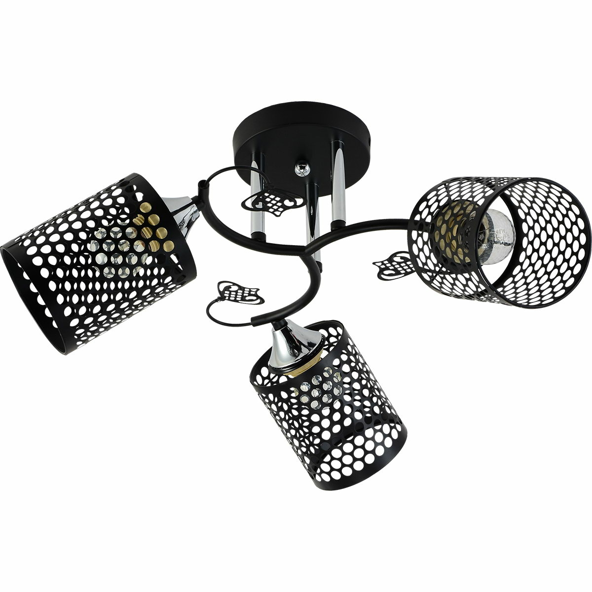 Люстра на штанге Reluce 11320-0.3-03 BK+CR