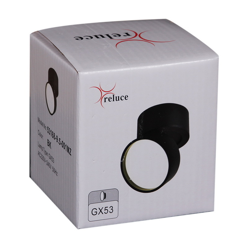 Накладной спот Reluce 53168-9.5-001MZ GX53 BK