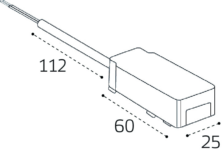 Коннектор питания для магнитного шинопровода Italline IT09-9025 black