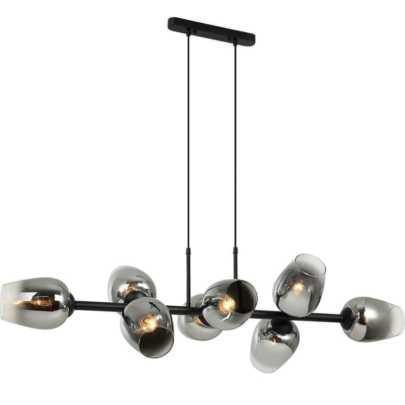 Подвесная люстра Lumien Hall Меган 4036/8P-BK-CR