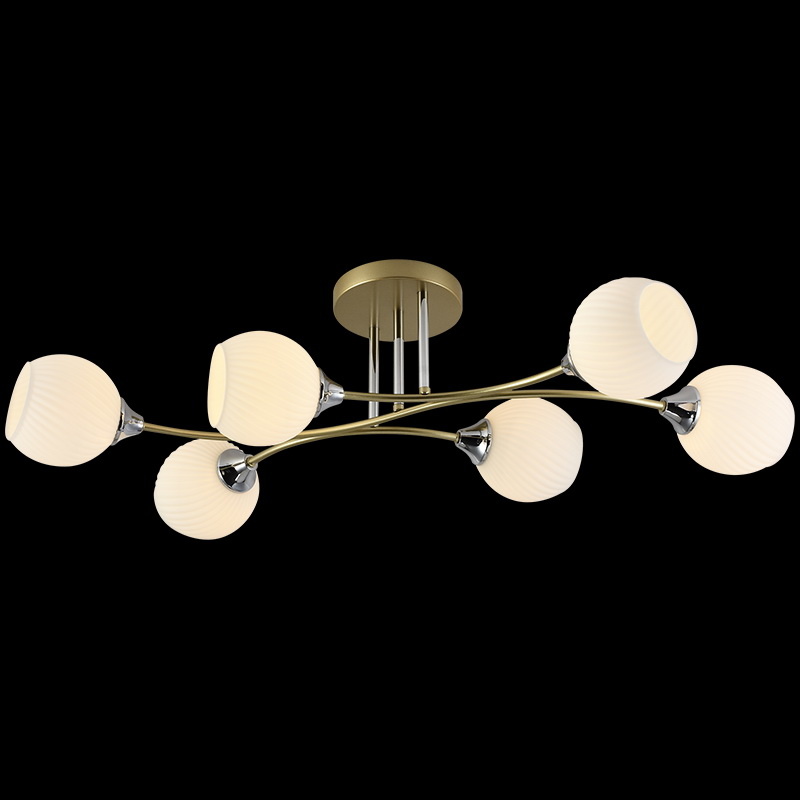 Люстра на штанге Reluce 01353-0.3-06 GOLD+CR