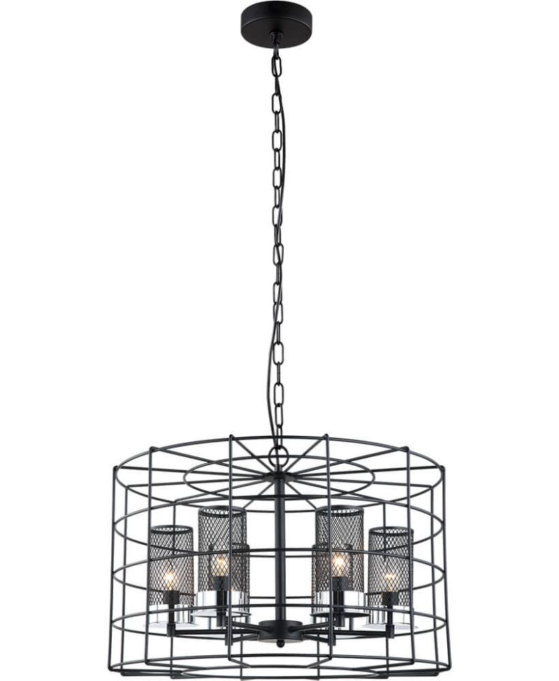 Подвесная люстра Lumien Hall Корин 4012/6P-BK-CR