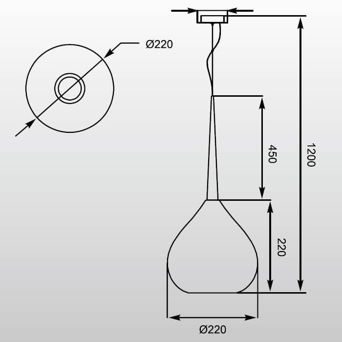Подвесной светильник Zumaline Musca MD2129-1W