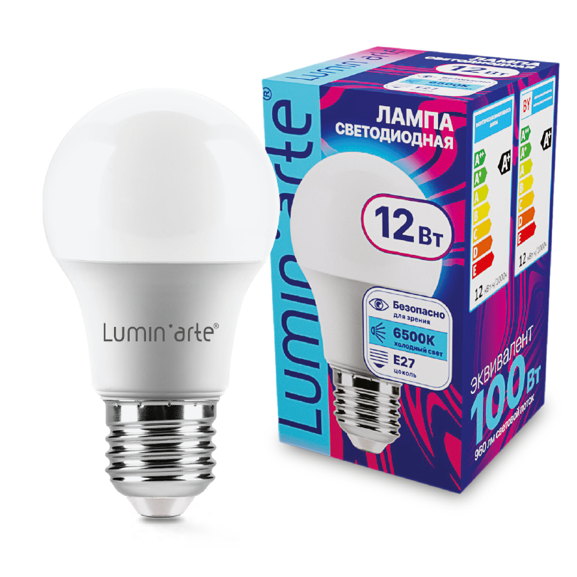 Светодиодная лампа Lumin'arte LSTD-A60-12W6KE27