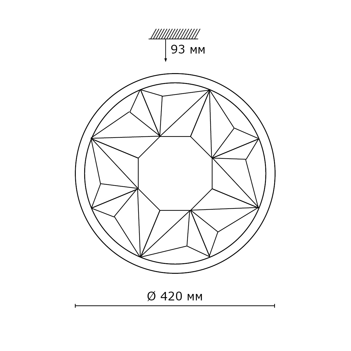 Настенно-потолочный светодиодный светильник Sonex Victory 2020/B