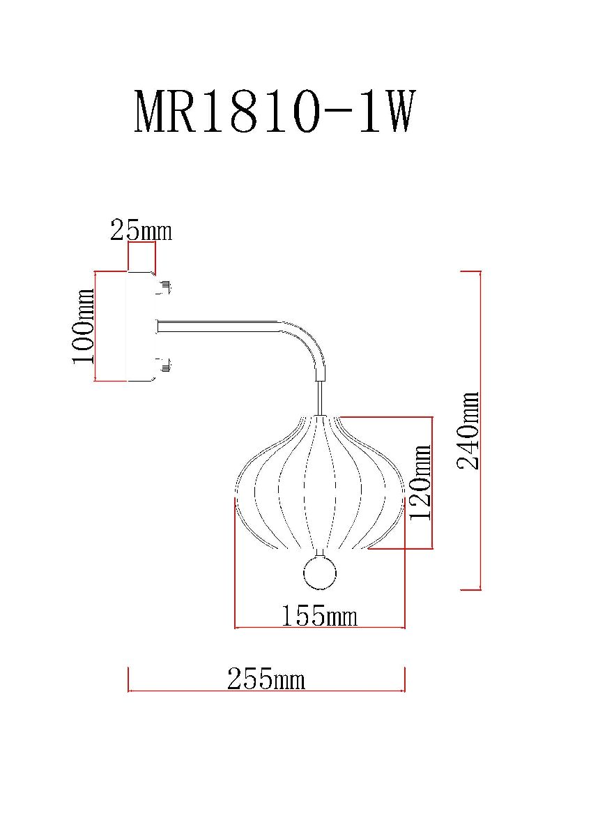 Бра MyFar Katrin MR1810-1W