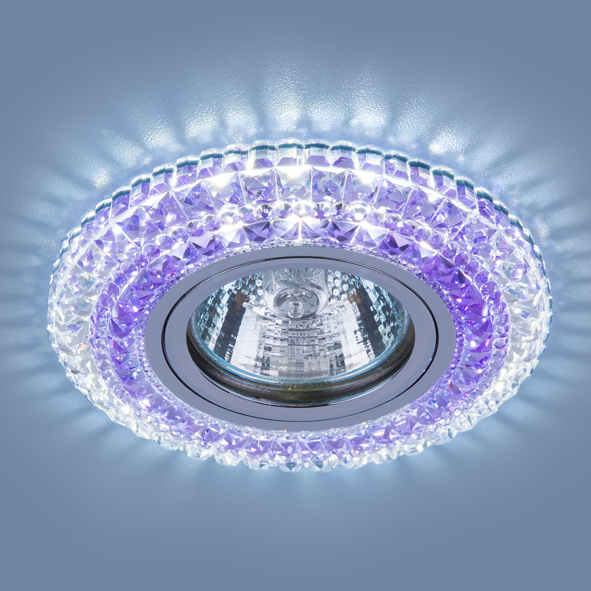 Встраиваемый светильник Elektrostandard 2193 MR16 CL/PU прозрачный/фиолетовый 4690389098895