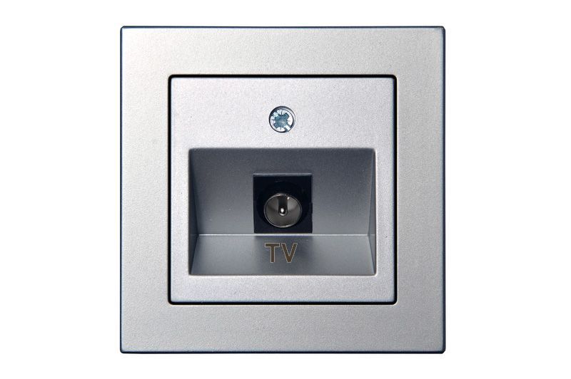 Розетка телевизионная (TV) F-разъем Liregus Epsilon 28-182